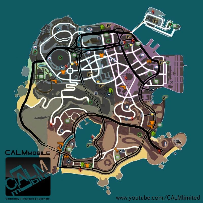 mapa de Río gangstar