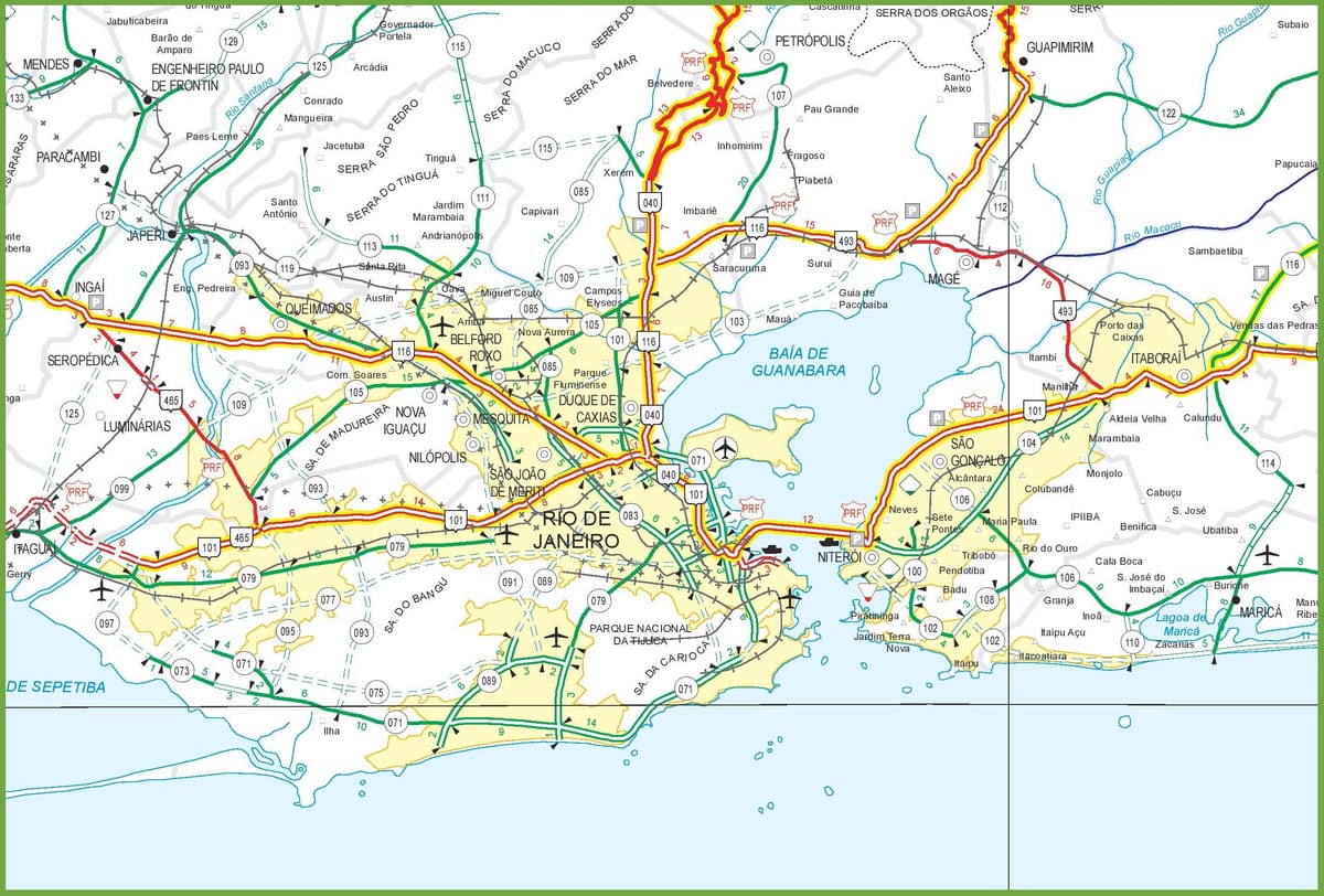 Río estrada mapa