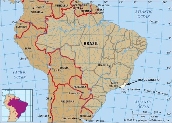 Río localización en mapa