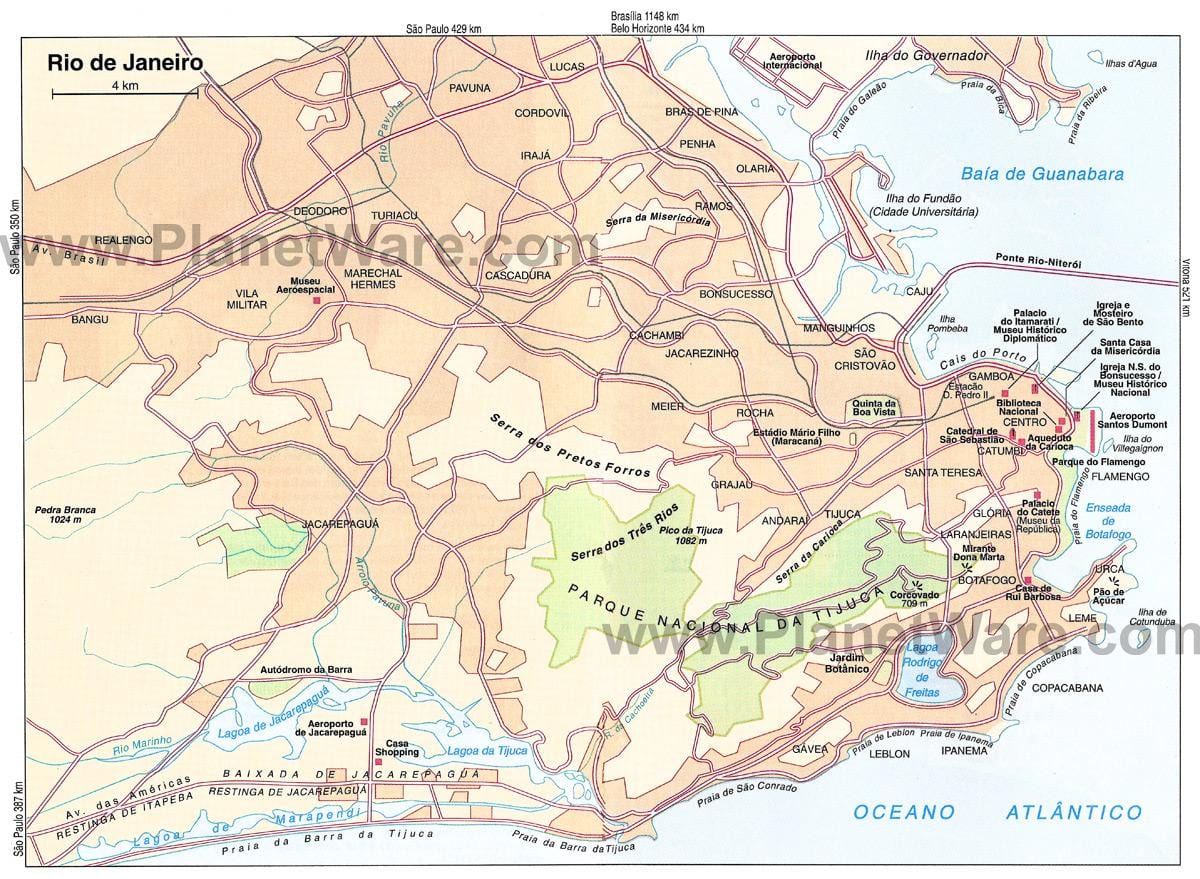 mapa de Río de Janeiro terminal de cruceiros