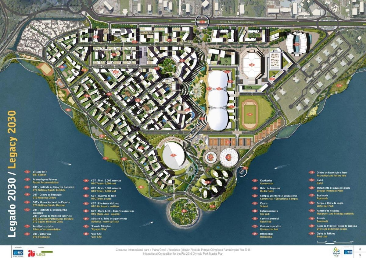 mapa de Río parque
